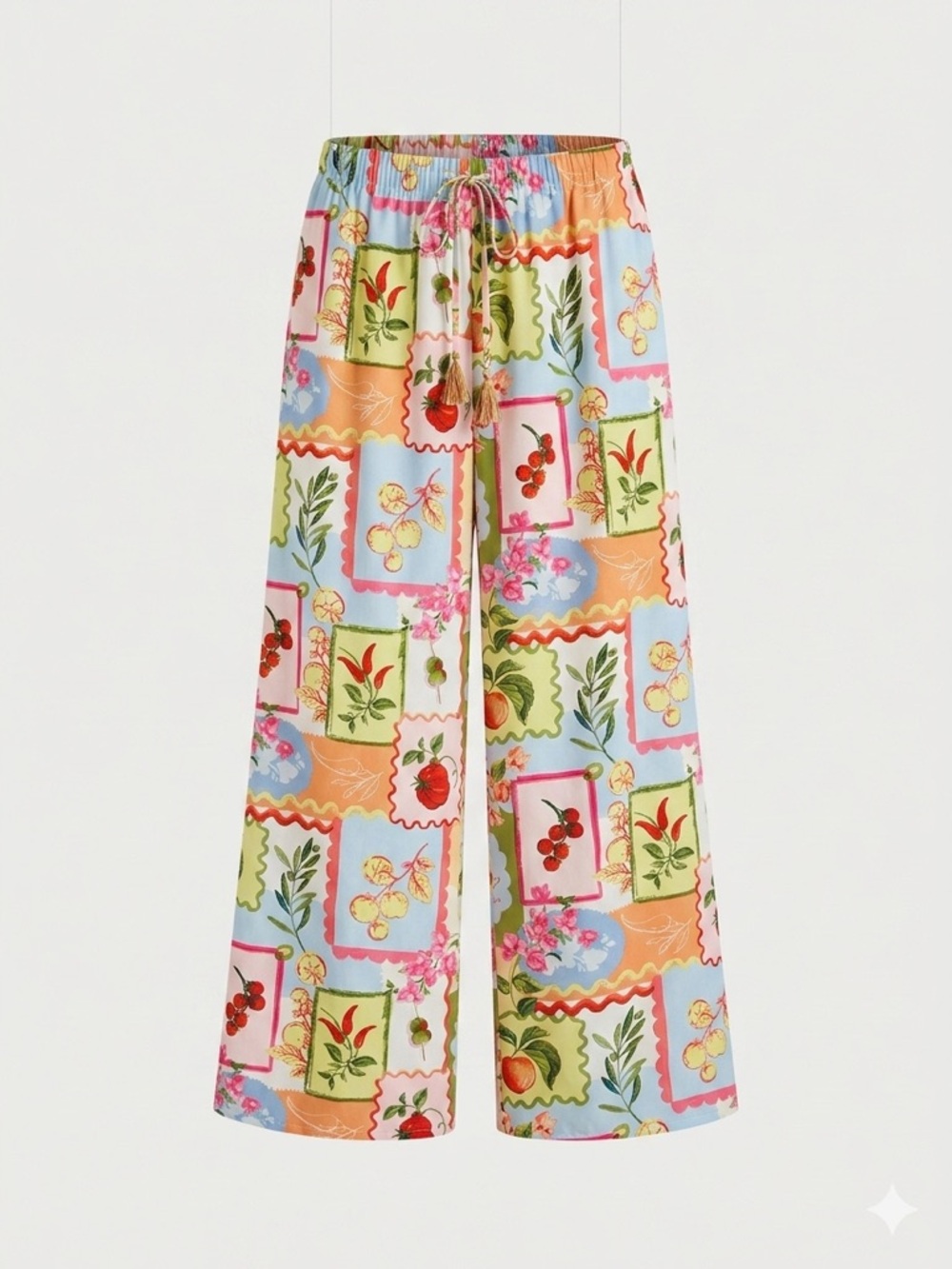 Euro Summer See You Monday X Anthro Tomato Girl Coastal Pants Size Large